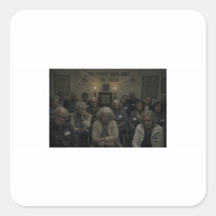 Anti AA — Ellendige AA-bijeenkomst Satire Sticker