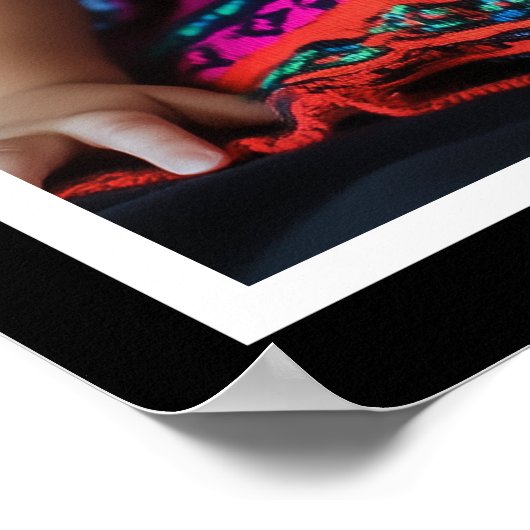 Anti-Abortus Prachtige Spaanse Baby Meisje Poster (Hoek)