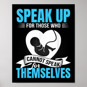 Anti-abortus spreek op voor degenen die niet voor poster