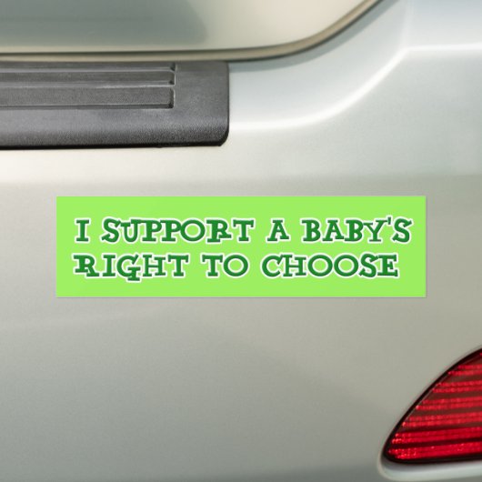 Anti-abortusBumpersticker Bumpersticker (Op auto)
