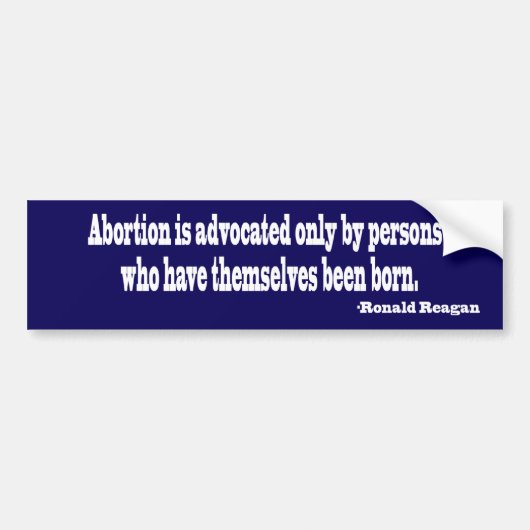 Anti-abortusBumpersticker Bumpersticker (Voorkant)