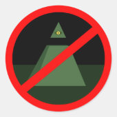 Anti Allseeing Eye Sticker (Devant)