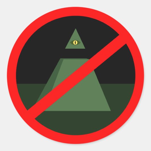 Anti Allseeing Eye Sticker (Voorkant)