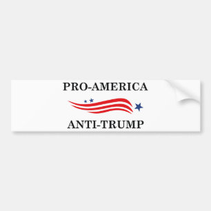 Anti-Amerikaanse antitrump Bumpersticker