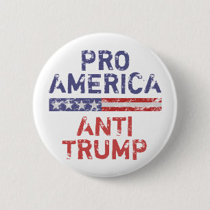 Anti-Amerikaanse antitrump Ronde Button 5,7 Cm