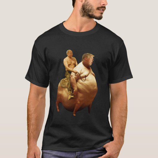 Anti-anti-Poetin-beleid tegen Trump T-shirt (Voorkant)