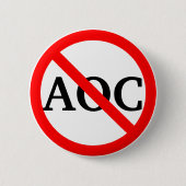 Anti AOC Alexandria Ocasio Cortez Button (Voorkant)
