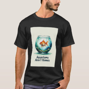 Anti Aquarium Dierenbeschermingsvis T-shirt