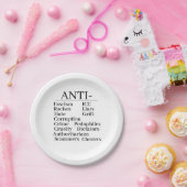 Anti- Assiette En Papier (Fête)