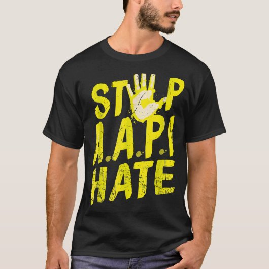 Anti Aziatisch Racisme AAPI Steun Stop AAPI Haat T-shirt (Voorkant)