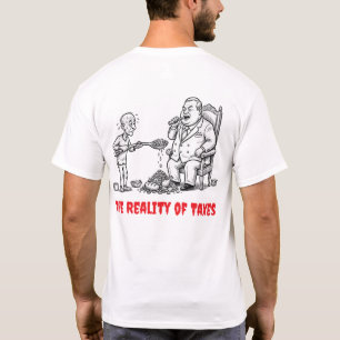 Anti-Belasting Politieke Caricatuur Funny T-Shirt