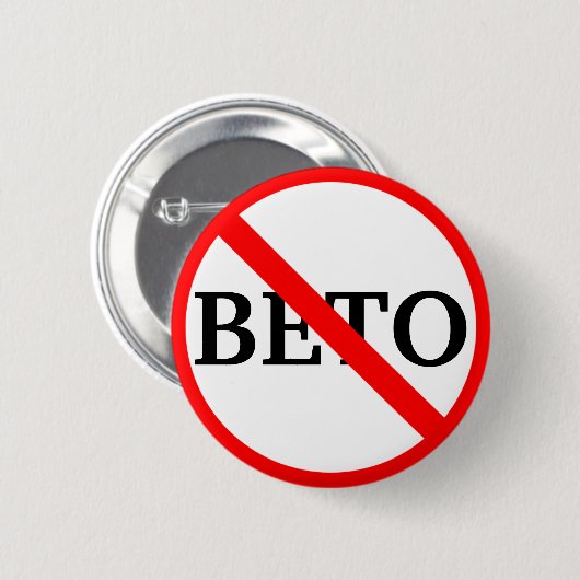 Anti Beto O'Rourke Ronde Button 5,7 Cm (Voorkant /achterkant)