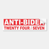 Anti-Biden 24 Zeven Bumpersticker (Voorkant)