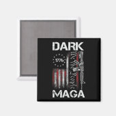ANTI-BIDEN DARK MAGA SUPPORT TRUMP MAGNEET (Voorkant / Achterkant)
