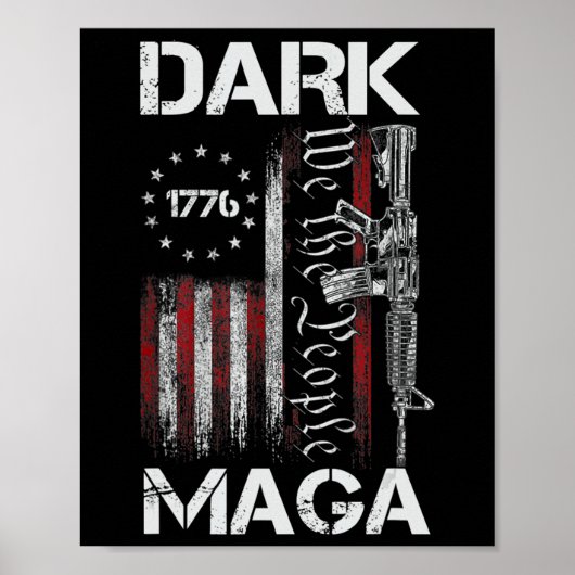 ANTI-BIDEN DARK MAGA SUPPORT TRUMP POSTER (Voorkant)