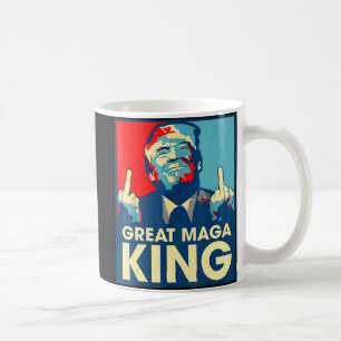 Anti-Biden de Grote Maga King Fun Trump Ultra Mag Koffiemok