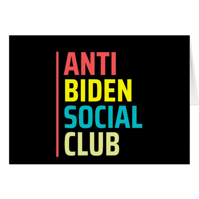 Anti Biden Social Club (Devant horizontal)