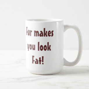 Anti Bont - Bont maakt je dik Quote kijken Koffiemok