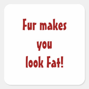 Anti-Bont Dierenrechten Citaat Vierkante Sticker