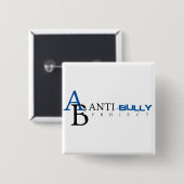 Anti-Bully Project Vierkante Button 5,1 Cm (Voorkant /achterkant)