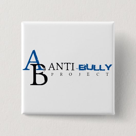 Anti-Bully Project Vierkante Button 5,1 Cm (Voorkant)