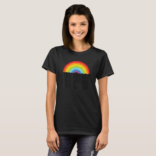 Anti Bullying Hippie Retro Teacher Rainbow Kindnes T-shirt (Voorkant volledig)
