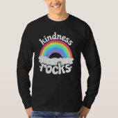 Anti Bullying Hippie Retro Teacher Rainbow Kindnes T-shirt (Voorkant)