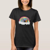 Anti-Bullying Rainbow Hippie Music Teacher Kindnes T-shirt (Voorkant)