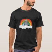 Anti Bullying Rainbow Retro Music Teacher Kindness T-shirt (Voorkant)