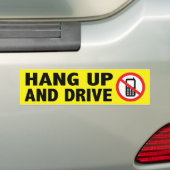 Anti-cellphone bumpersticker (Op auto)