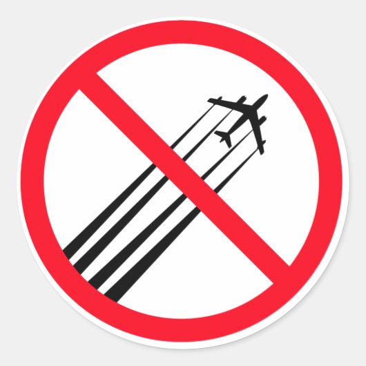 Anti Chemtrails Sticker (Voorkant)