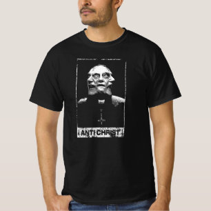 ANTI-CHRIST, BRENG HET PRIESTM SATANIC-T-SHIRT T-SHIRT