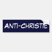 Anti-Christie Bumpersticker (Voorkant)