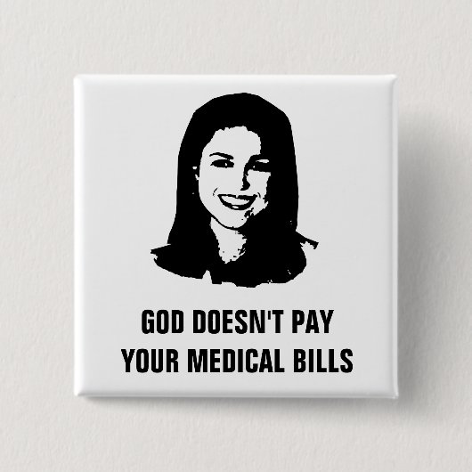 Anti-Christine O'Donnell Vierkante Button 5,1 Cm (Voorkant)