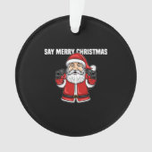 Anti Christmas Say Joyeux Noël Père Noël avec des (devant)