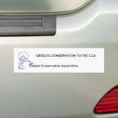 ANTI-Coastal Conservation Association... Bumpersticker (Op auto)