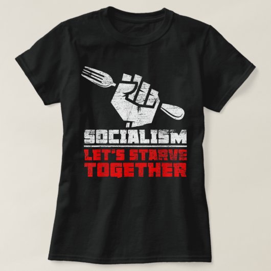 Anti-communisme antisocialisme t-shirt (Design voorkant)