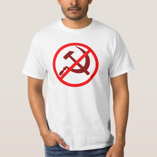 Anti-communisme NON AU T-shirt COMMUNISME (Devant)