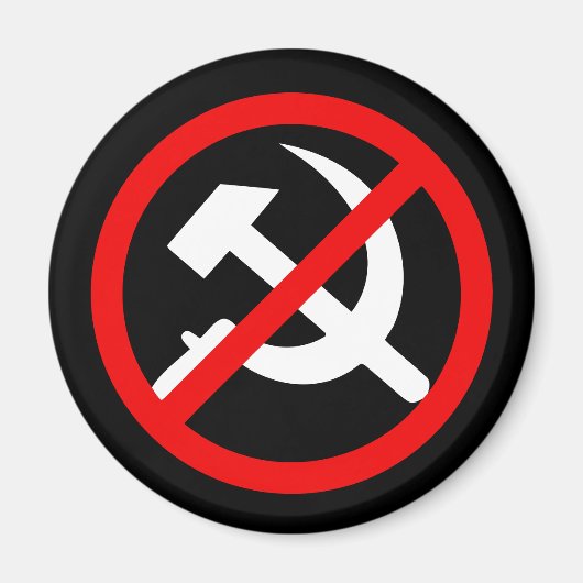 Anti-communistische koelkastmagneet magneet (Voorkant)