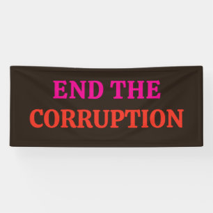 Anti-corruptie 2026 Verkiezingen Spandoek