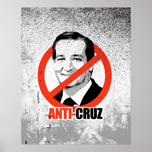Anti-Cruz Poster (Voorkant)