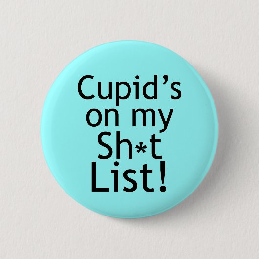 Anti-Cupid-cadeaus Ronde Button 5,7 Cm (Voorkant)