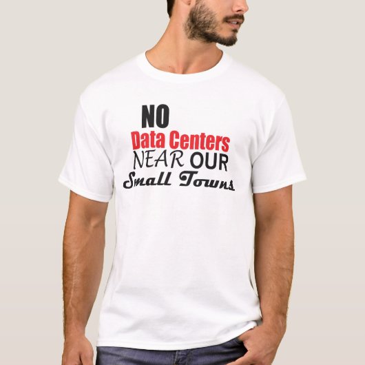 Anti-datacenter T-shirt (Voorkant)