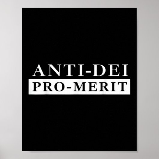 Anti Dei Pro Merit Grappig Poster (Voorkant)
