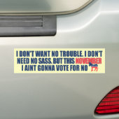 Anti-democraat Obama Bumpersticker (Op auto)