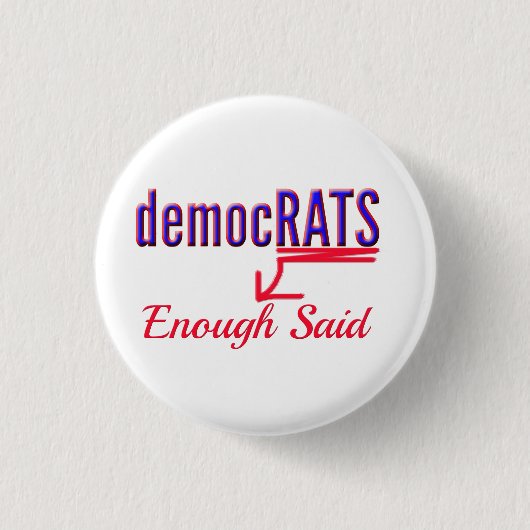 Anti-democratische Buttonnen spelden Ronde Button 3,2 Cm (Voorkant)