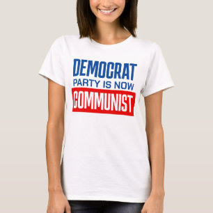 anti-democratische partij pro-republikeins t-shirt