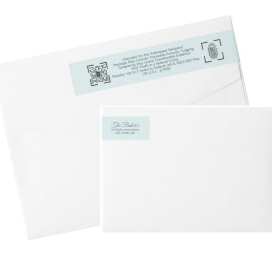 Anti-Diefstal Blauwe Postlabel – Retourzending