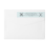 Anti-Diefstal Blauwe Postlabel – Retourzending (Achterkant)