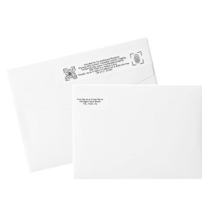 Anti-Diefstal Witte Envelop Label – Retourzending
